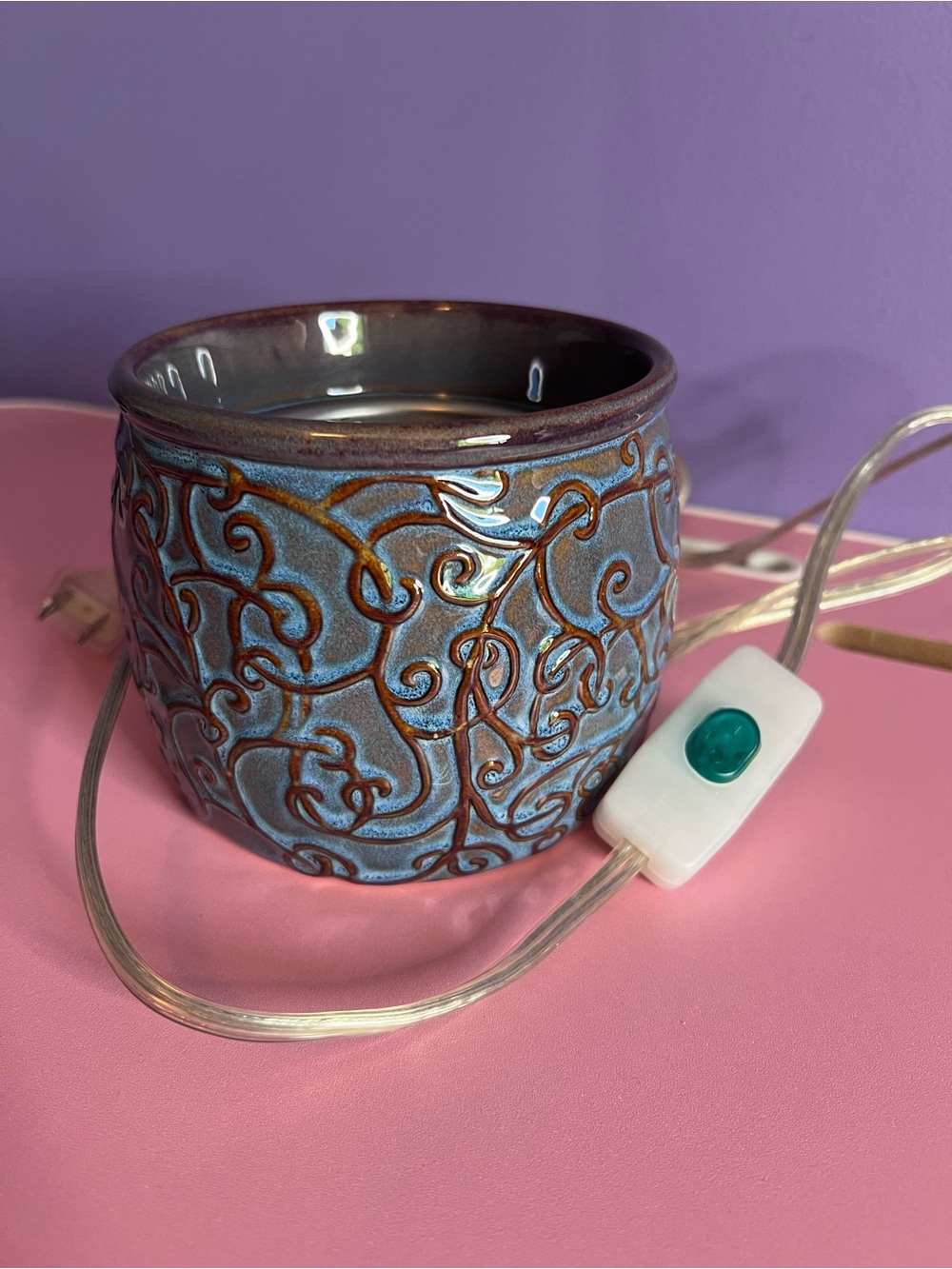 Yankee Candle Blue Scenterpiece